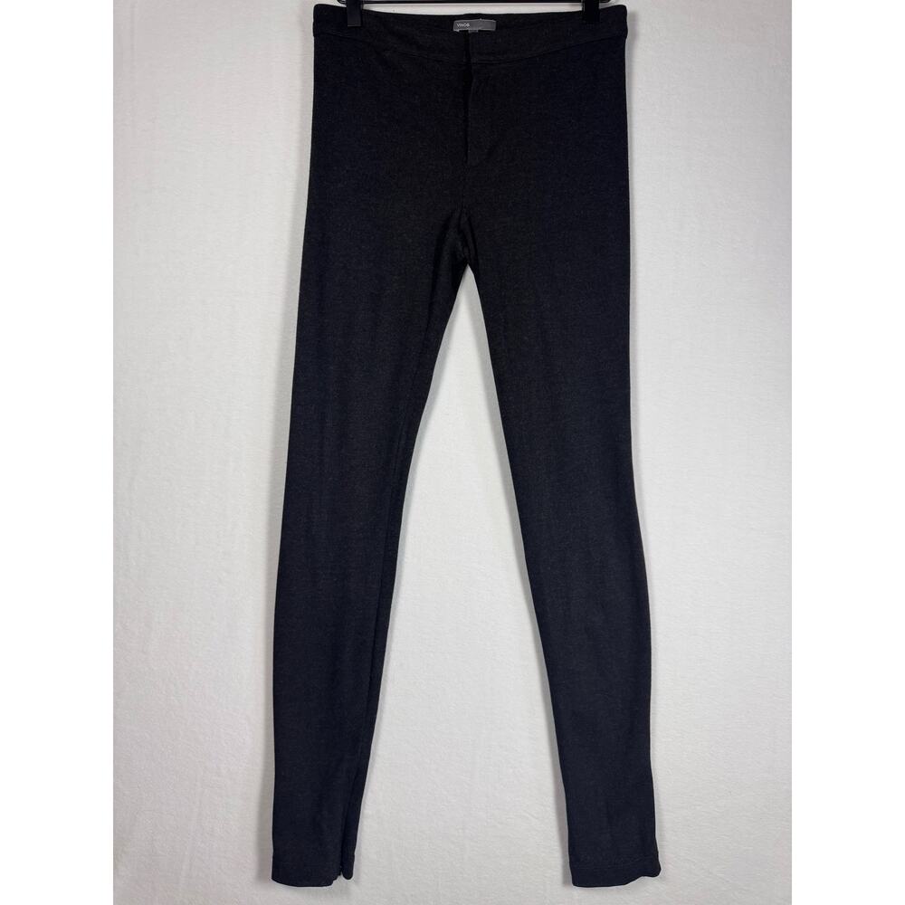 VINCE Gray Skinny Ponte Knit Pants With Zippered Ankle Size 4